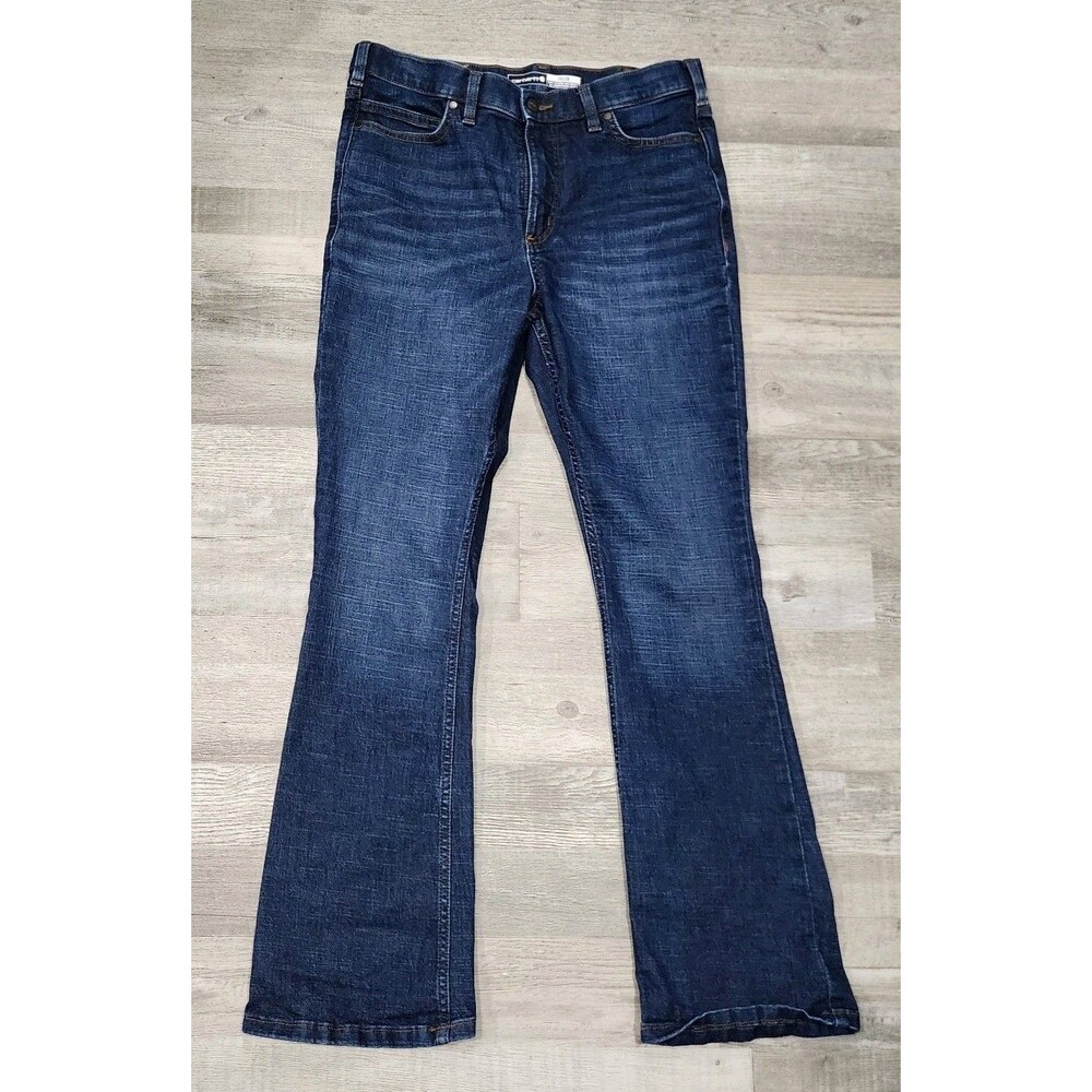 Carhartt Women's Tiller High-Rise Boot Cut Jeans Denim Blue Sizes 12 Regular